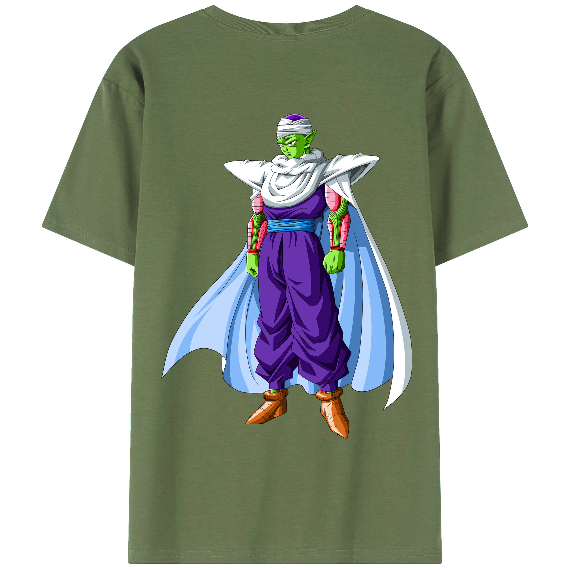 （画像用） ドラゴンボール ピッコロ DRAGON BALL Piccolo 綿100％ メンズ半袖Tシャツ（バックプリント） 通気性